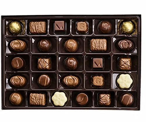 Assorted chocolates in a box