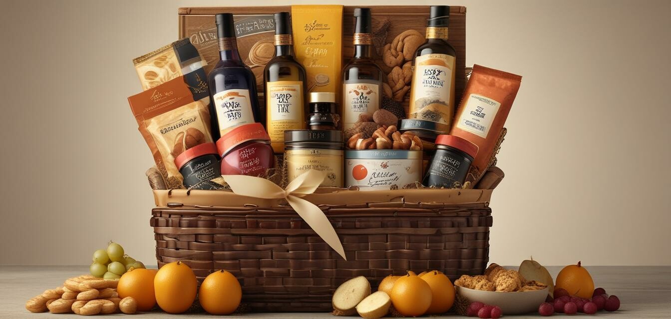 Customized luxury gift basket